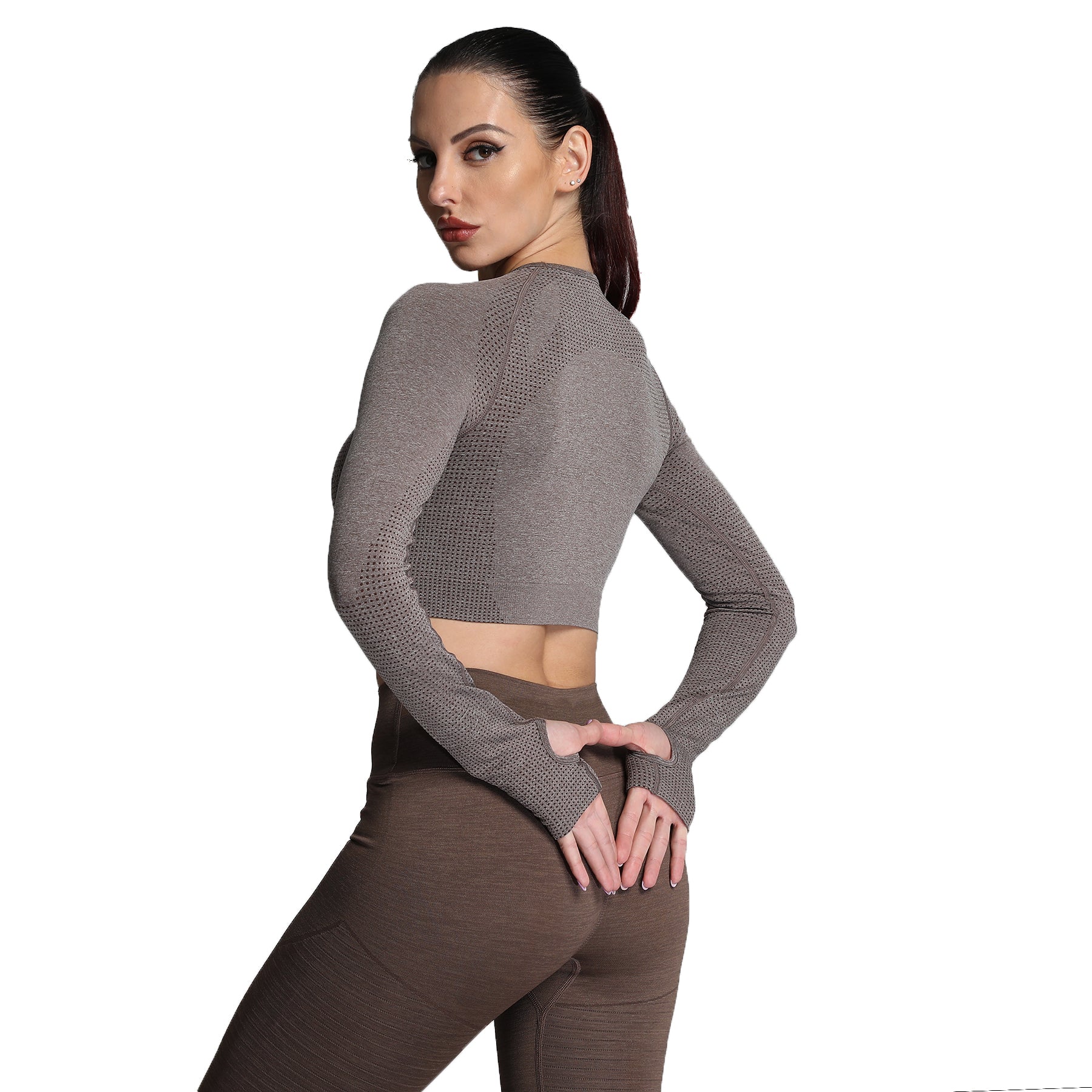 Aoxjox "Vital 2.0 / 3.0" long-sleeved Crop Top
