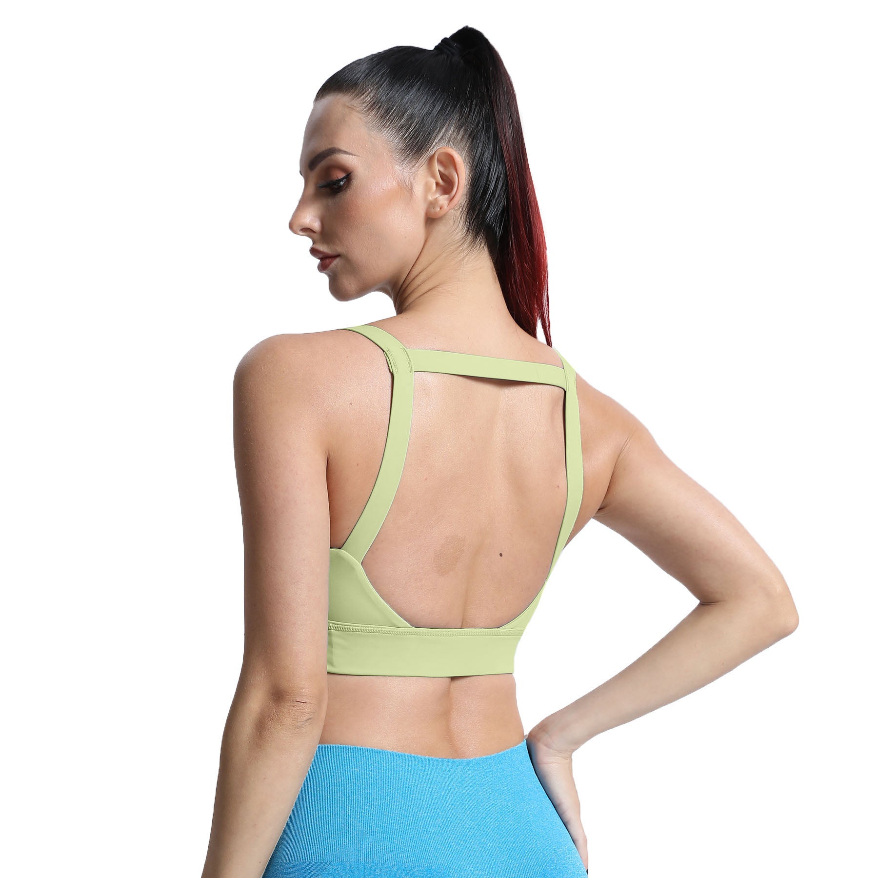 Aoxjox Tube top thick strap open back Bras