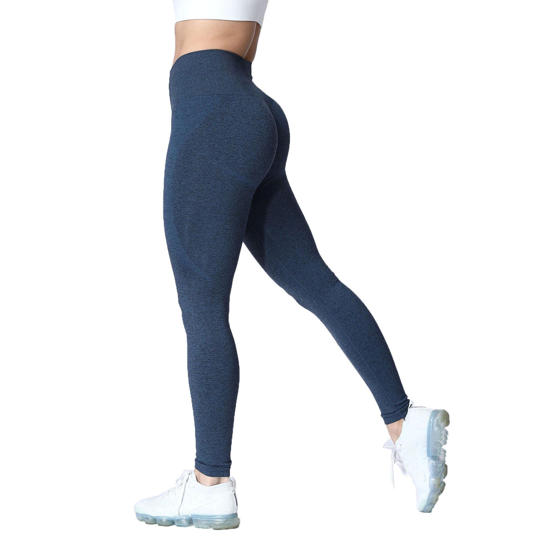  Aoxjox Women's High Waist Workout Gym Vital Seamless Leggings  Yoga Pants (Navy Marl, X-Small) : Sports & Outdoors