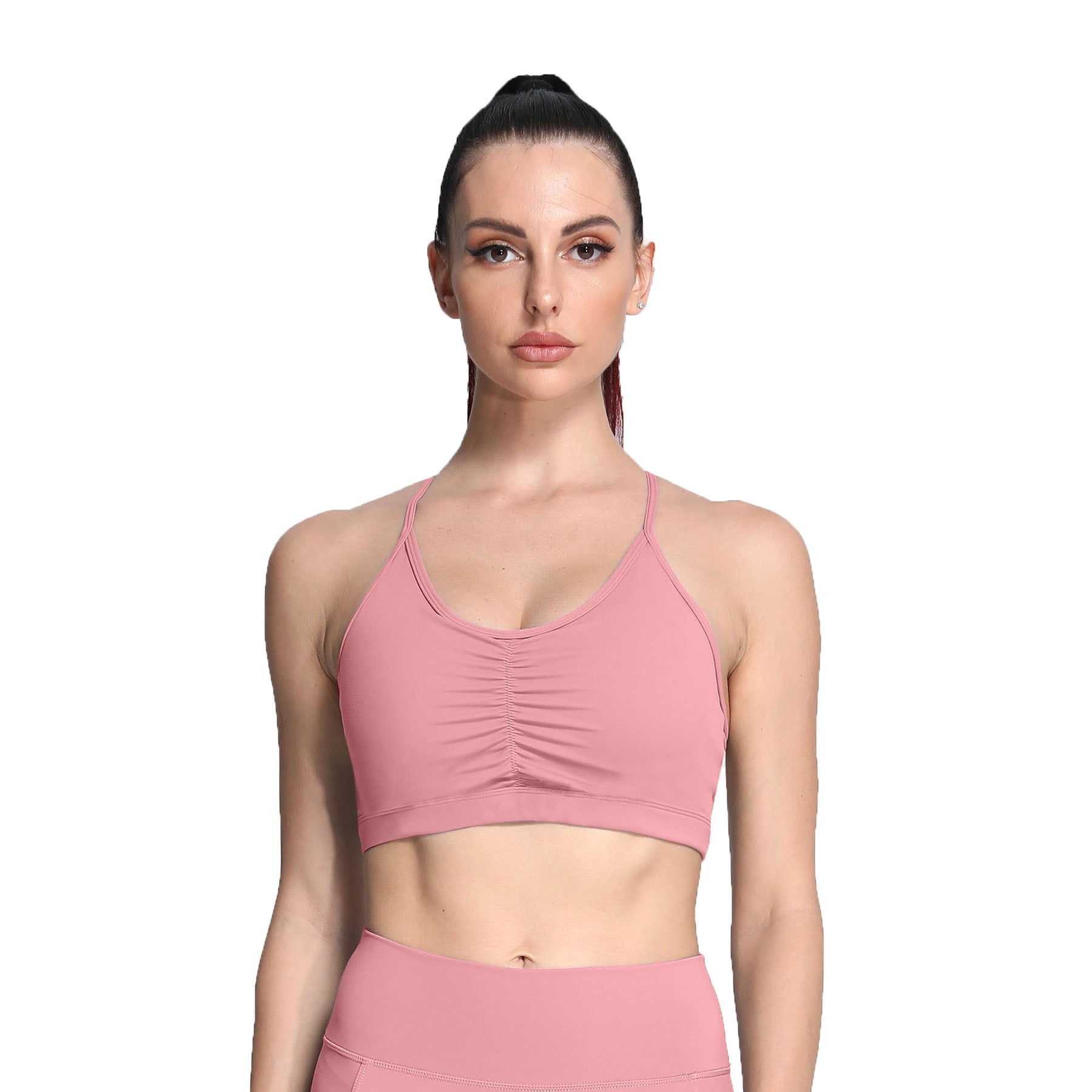 Aoxjox Ruched "Baddie" Sports Bras