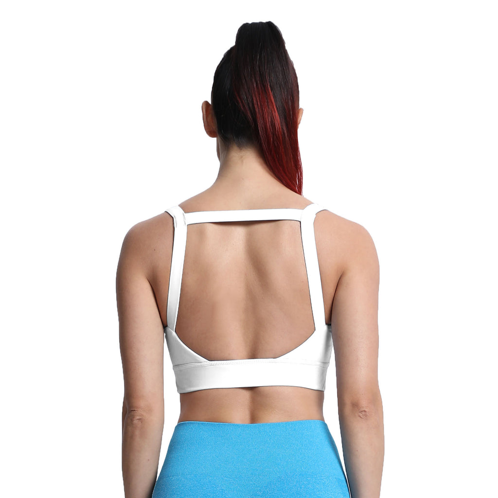 Aoxjox Tube top thick strap open back Bras