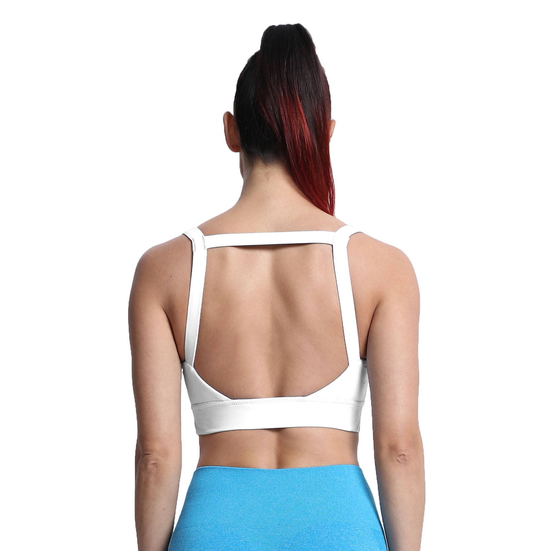 Aoxjox Tube top thick strap open back Bras