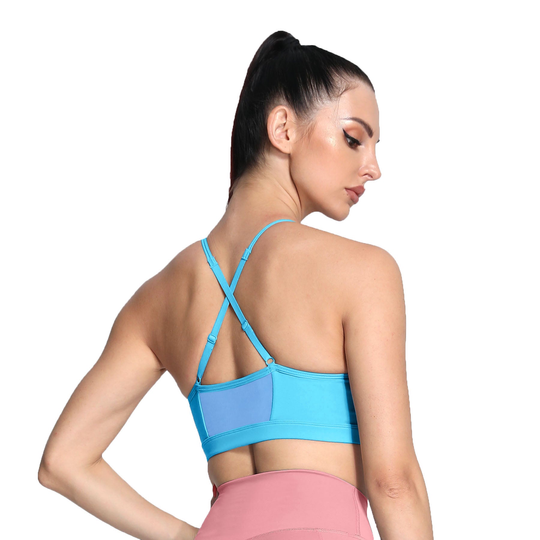 Aoxjox Strappy Ruched Crossover Bra