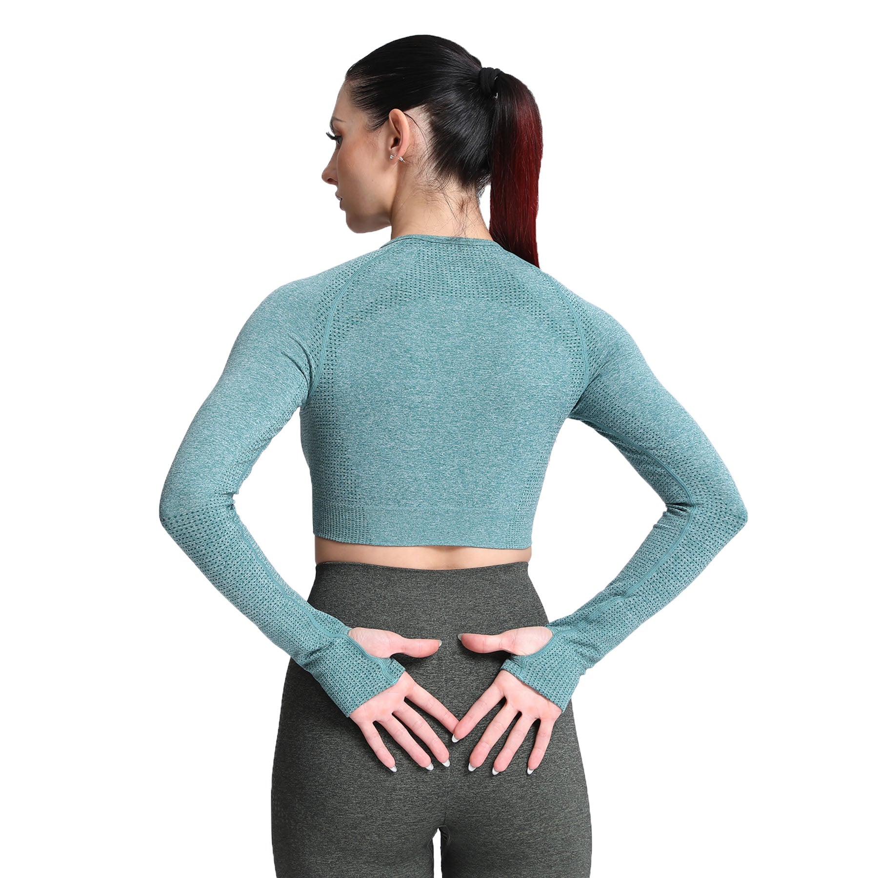 Aoxjox Vital Long Sleeve Crop Top
