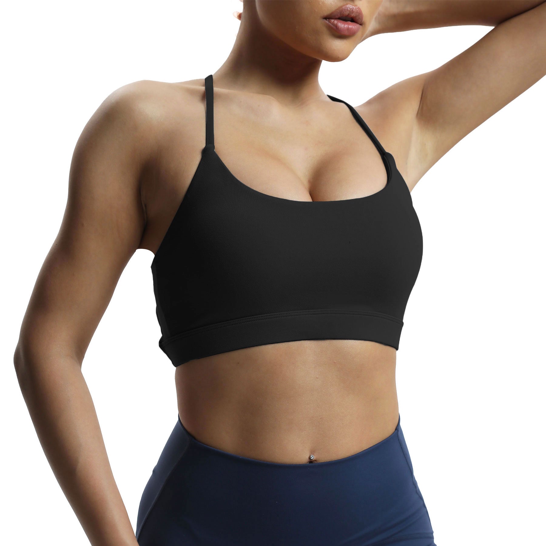 Aoxjox "Julie" Double Buckle Crossover Bra