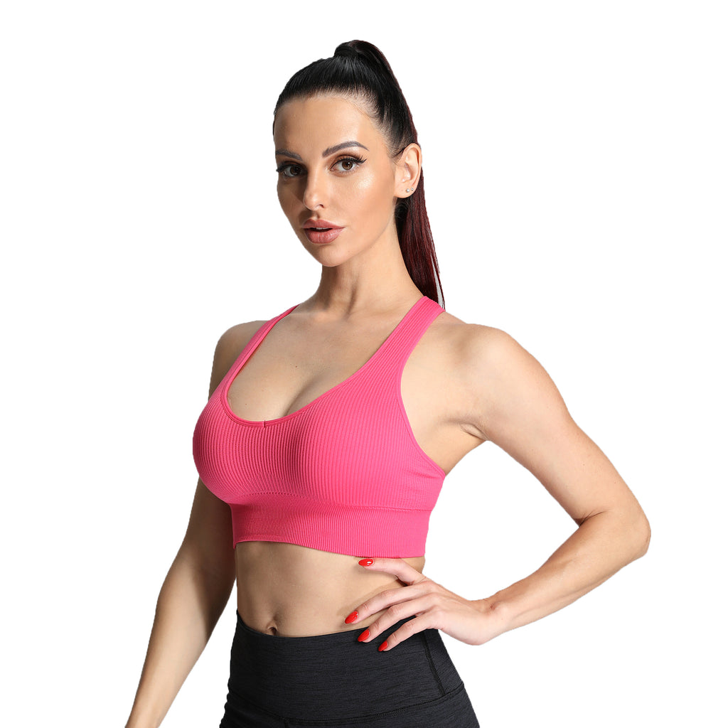 Aoxjox Ribbed Seamless Sports Bras