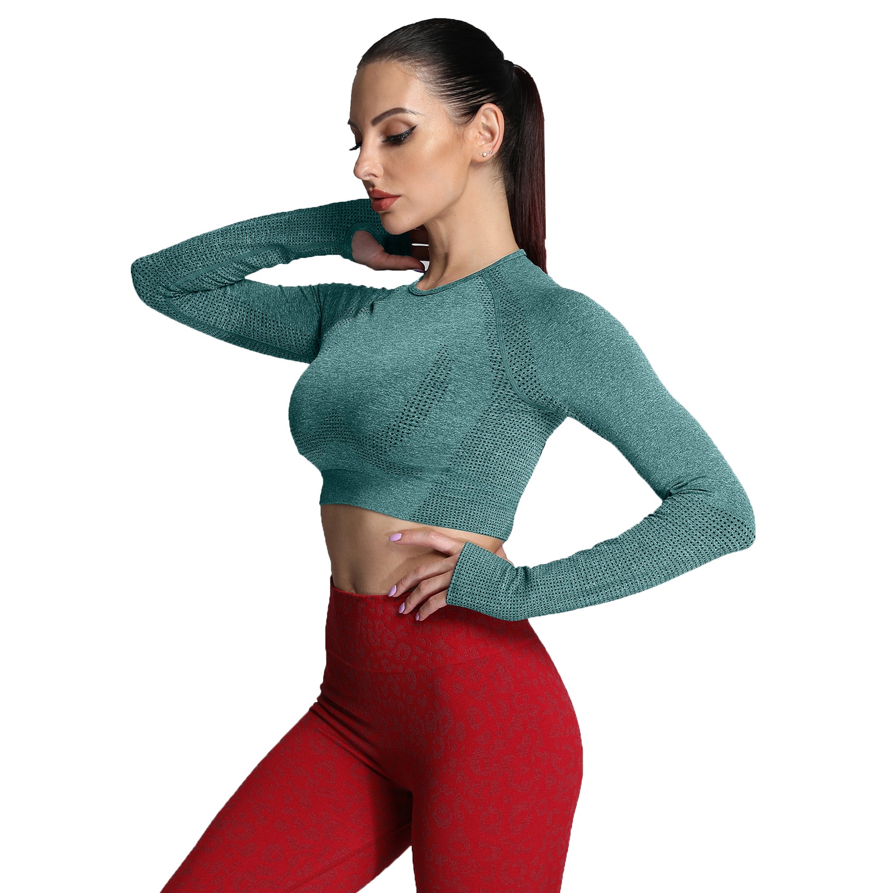 Aoxjox "Vital 2.0 / 3.0" long-sleeved Crop Top