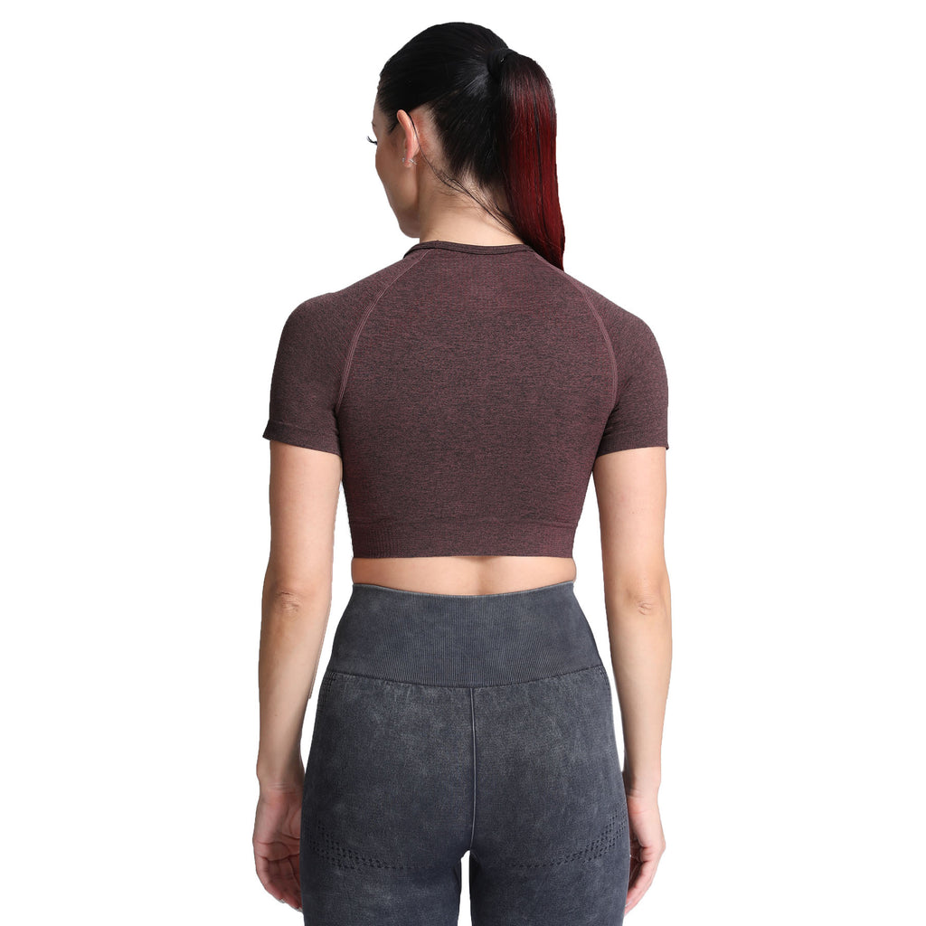 Aoxjox Vital Short Sleeve Crop Tops