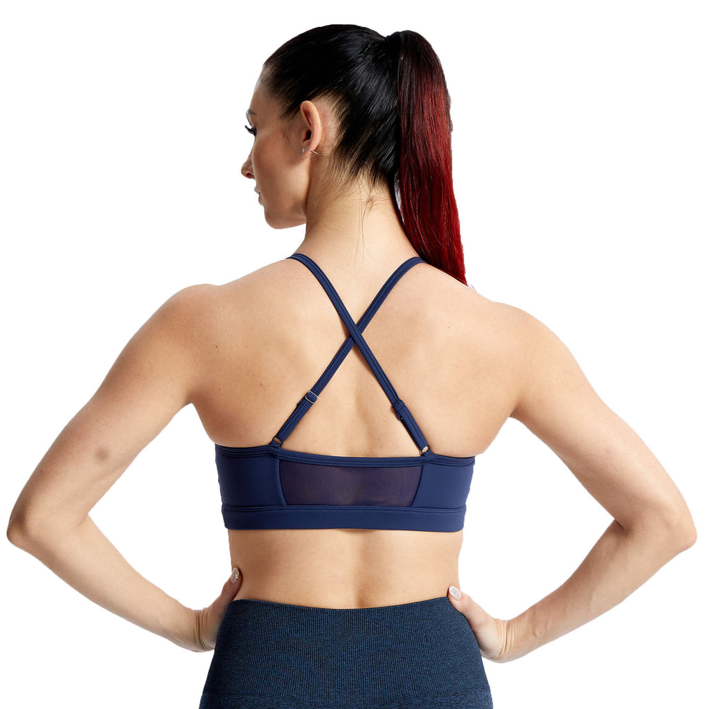 Aoxjox Strappy Ruched Crossover Bra