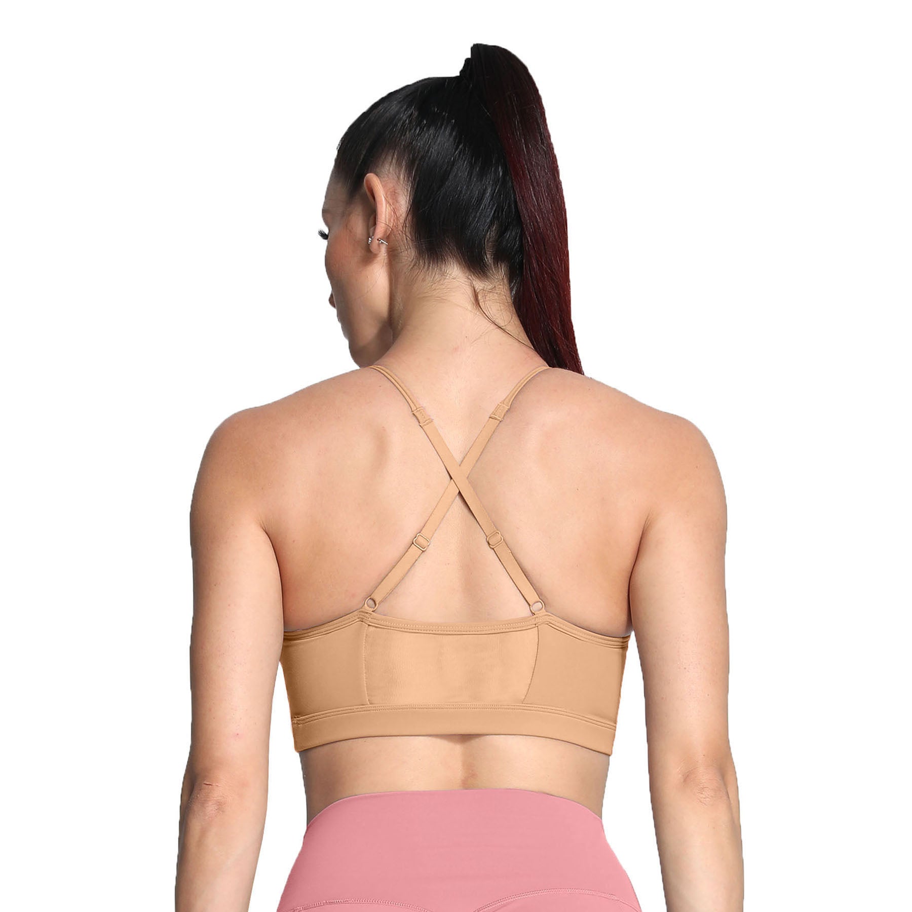Aoxjox Strappy Ruched Crossover Bra