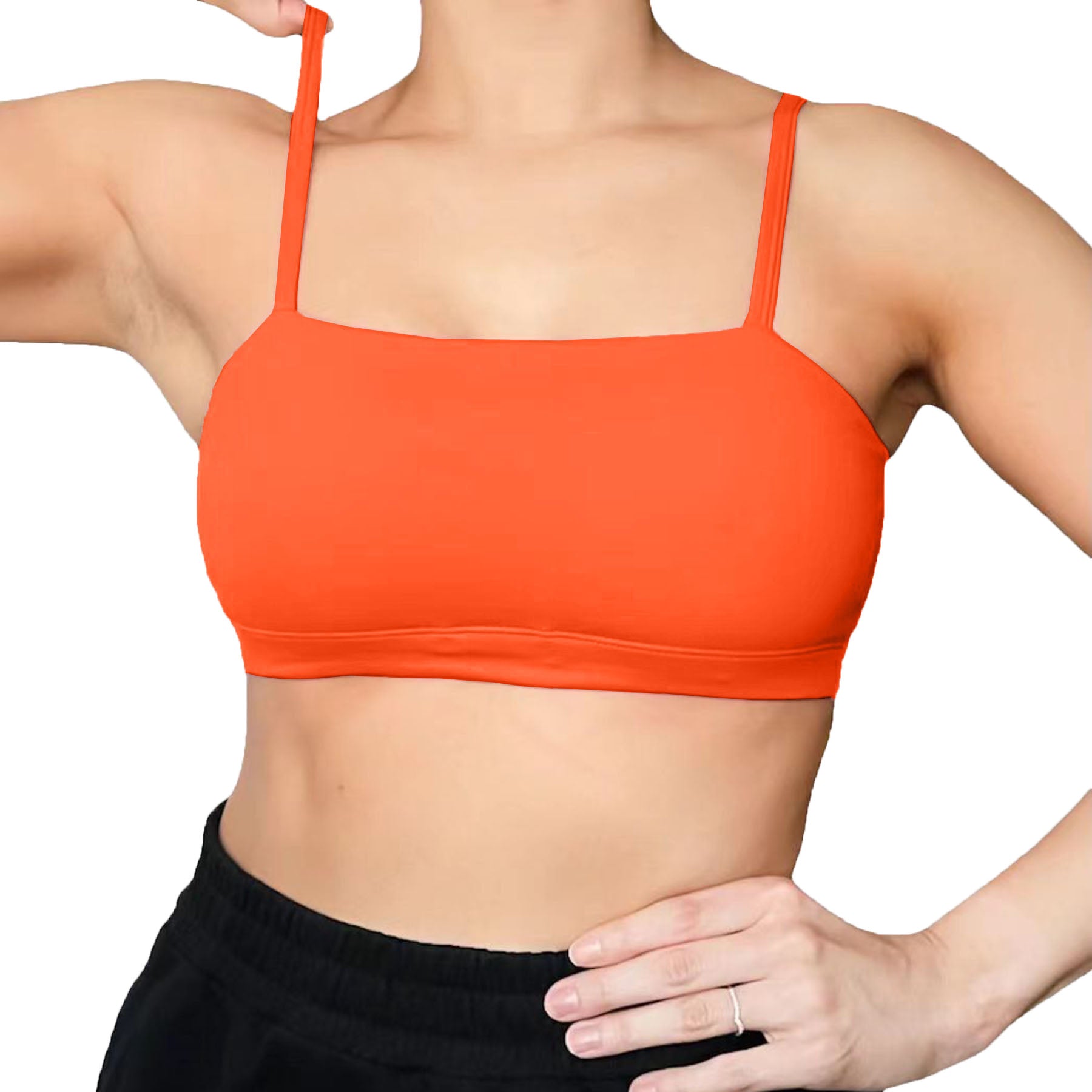 Quick Dry Sports Bra - Orange – Zune Wear