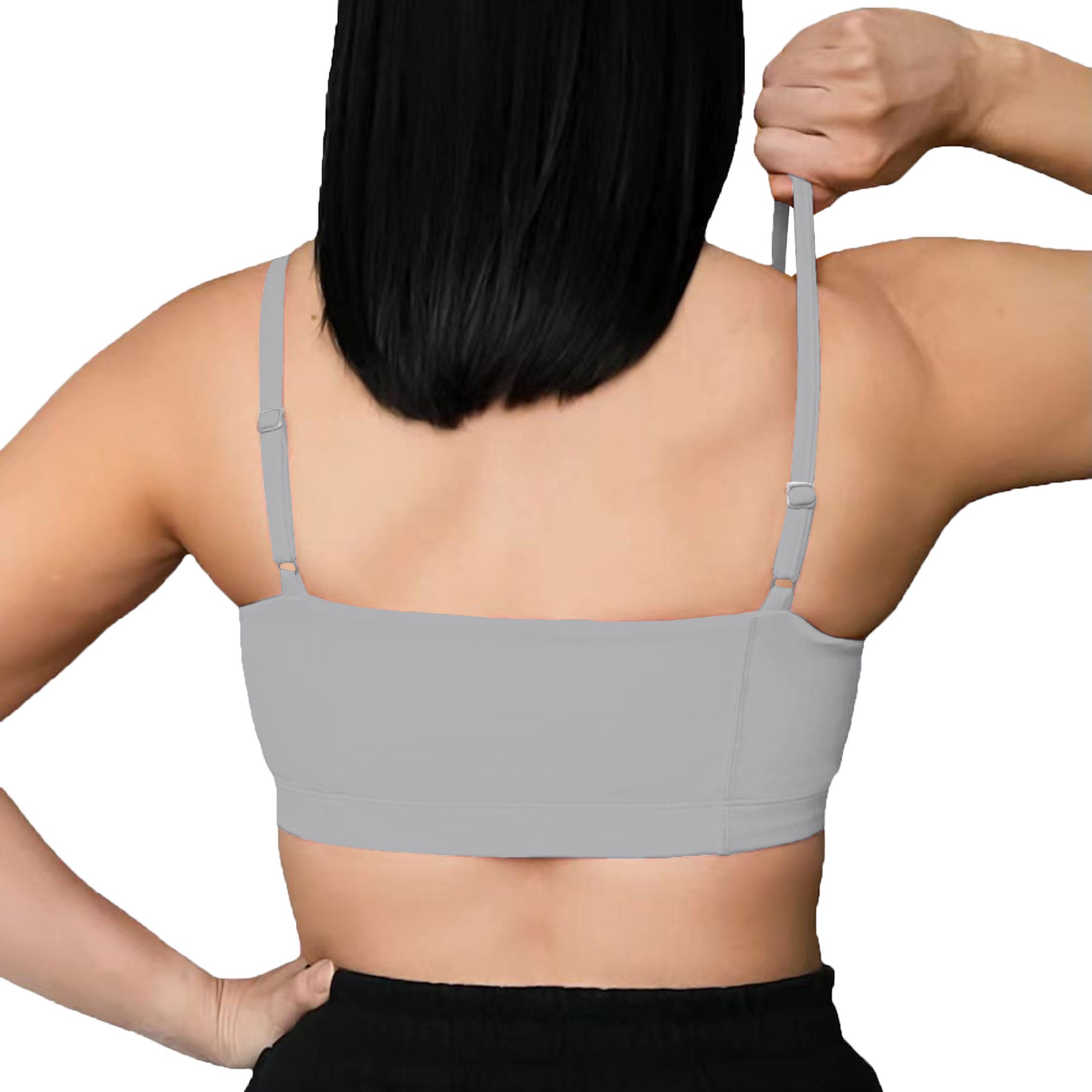 Aoxjox Women's Workout Sports Bras Fitness Backless Padded Halter Bra Yoga  Crop Tank Top (White, XX-Small) at  Women's Clothing store