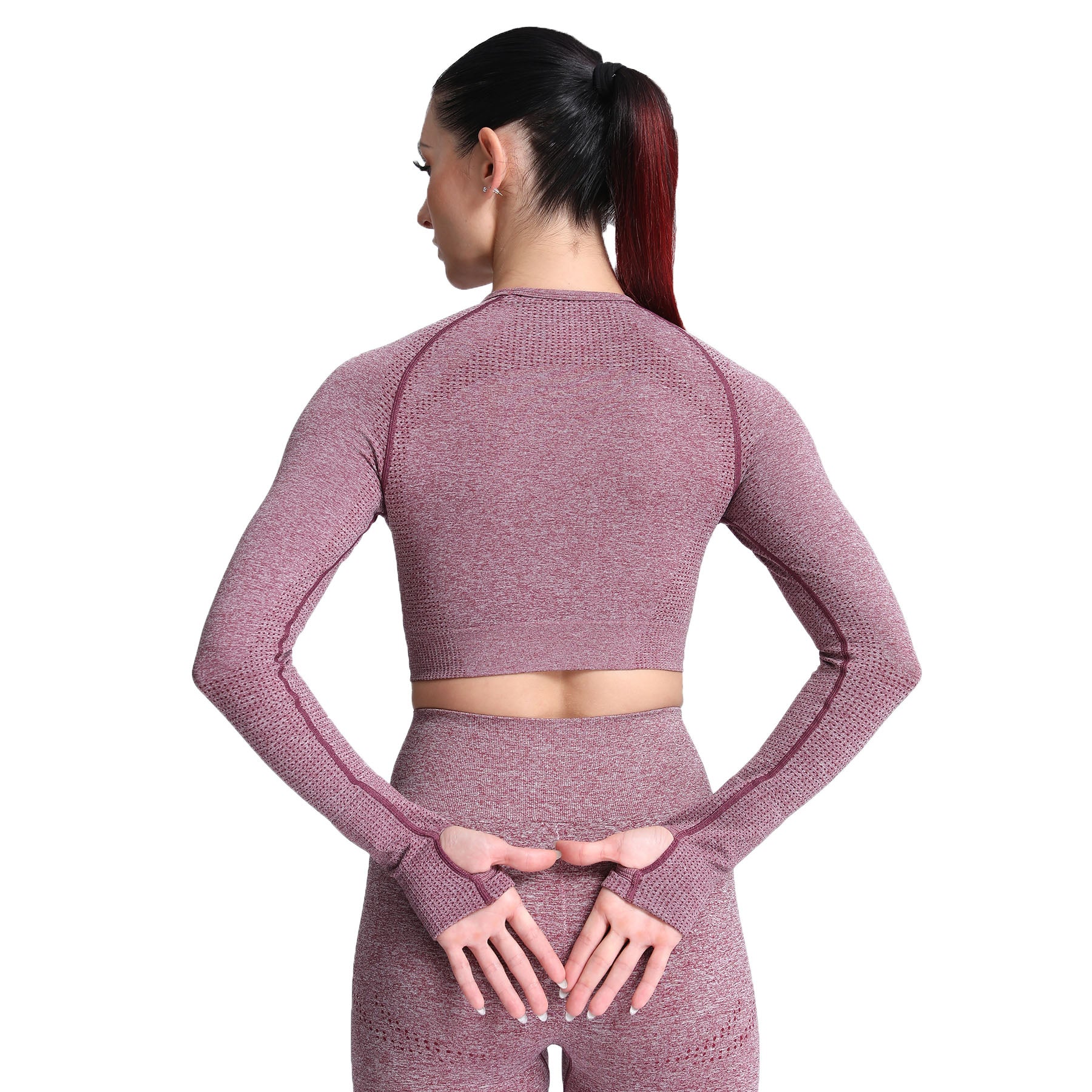 Aoxjox Vital Long Sleeve Crop Top
