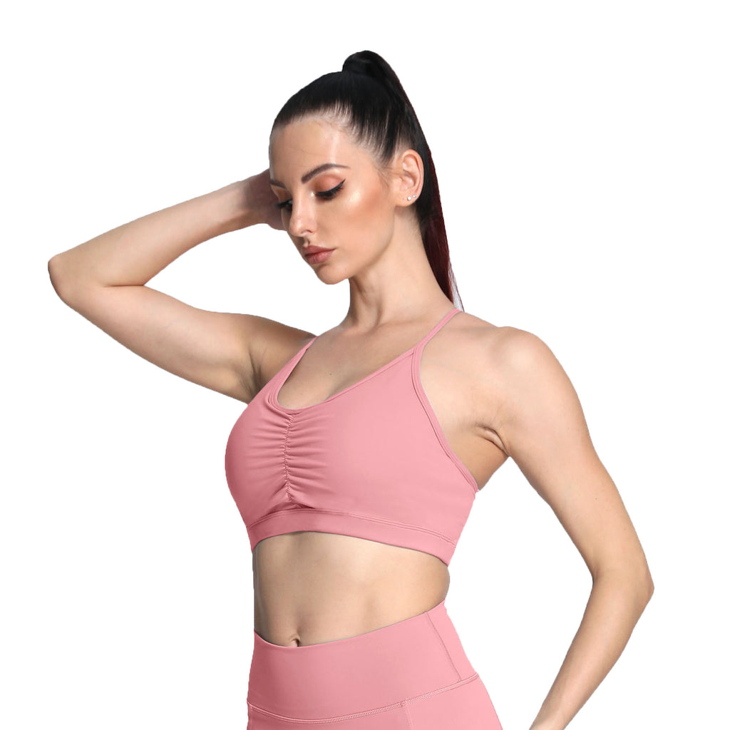 Aoxjox Ruched "Baddie" Sports Bras
