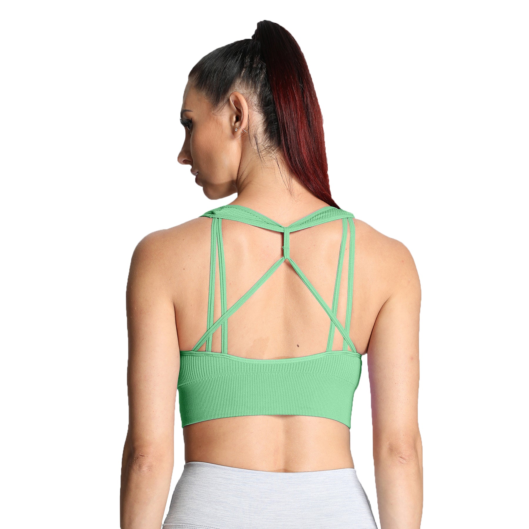 Aoxjox Ribbed Seamless Sports Bras