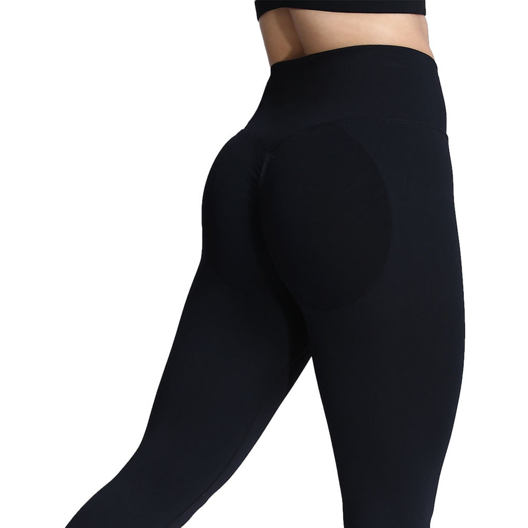 Aoxjox Workout Seamless Leggings for Women Smile Contour Butt Lifting High  Waisted Gym Yoga Pants Tights Tights, A Black, Large : : Fashion