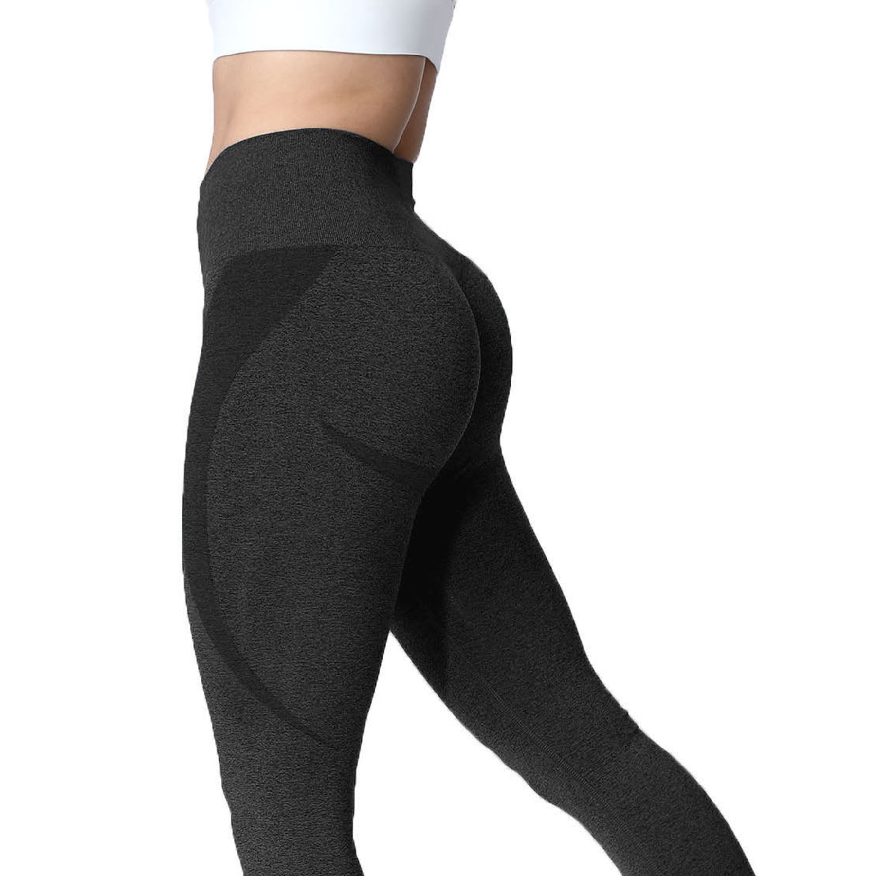 Aoxjox Darks Smile Contour Seamless Leggings