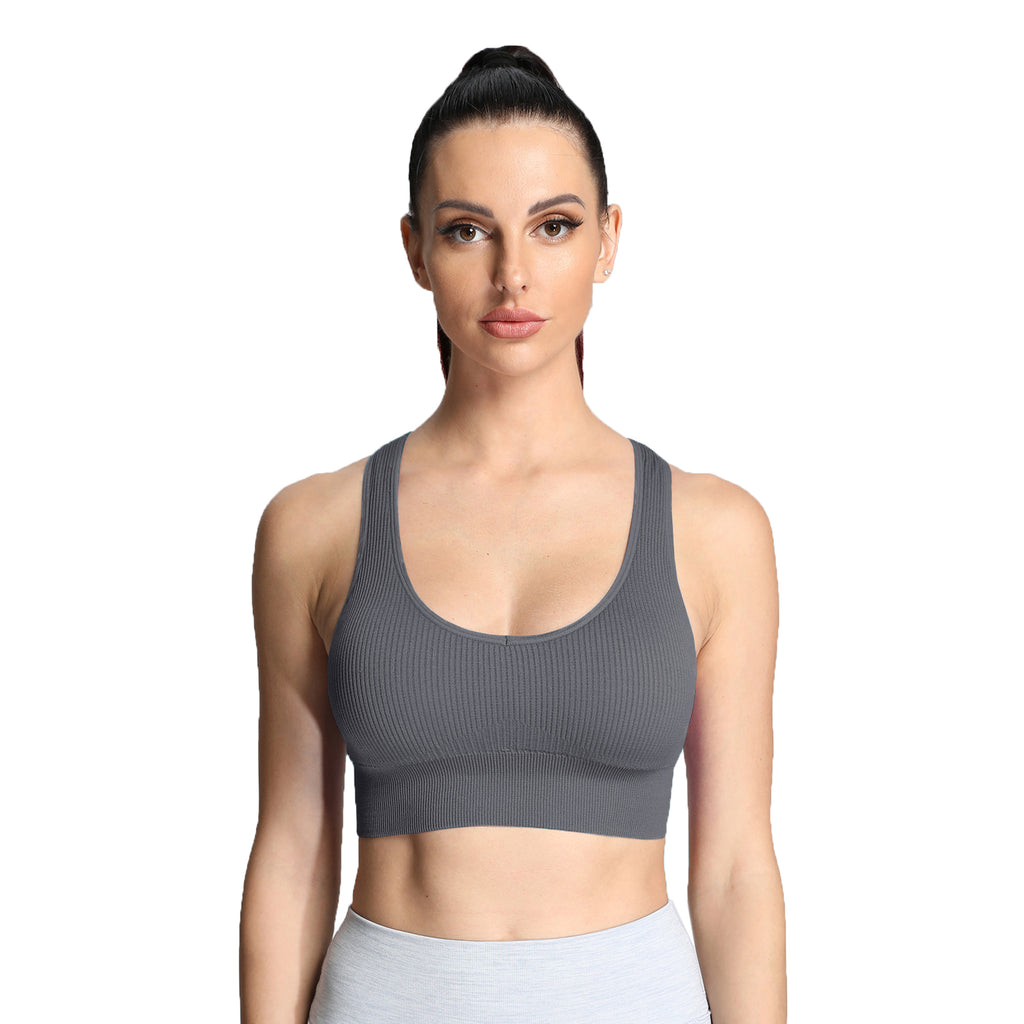 Aoxjox Ribbed Seamless Sports Bras