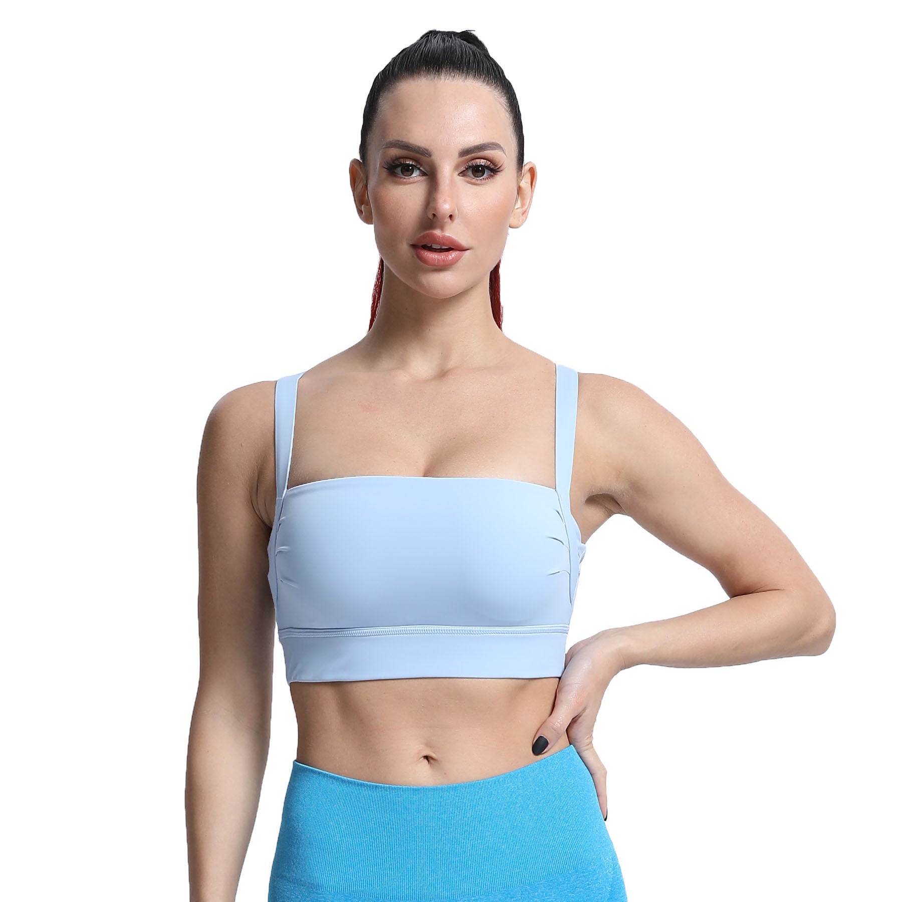 Aoxjox Tube top thick strap open back Bras