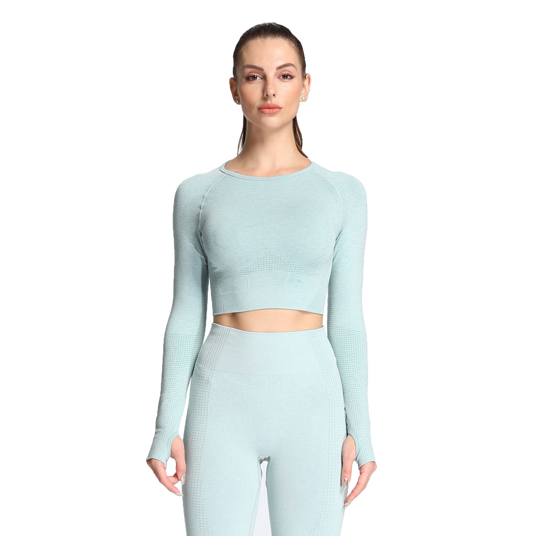 Aoxjox Vital Long Sleeve Crop Top