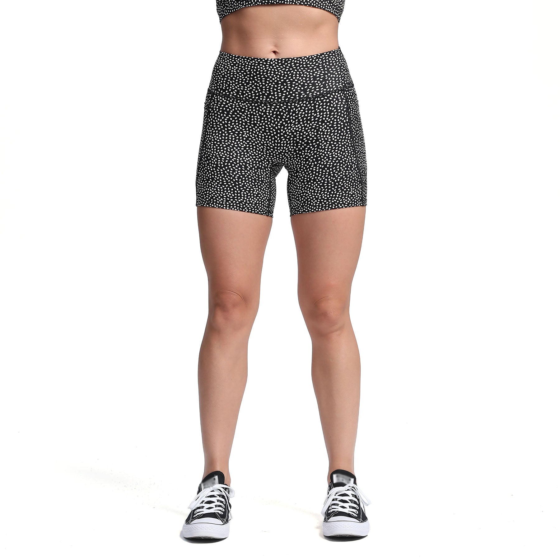 Aoxjox 3 Waist Seam Side Pocket Shorts