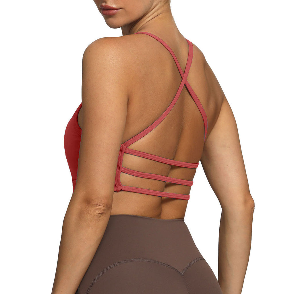 Aoxjox “Amor” 3-Strap Sports Bra