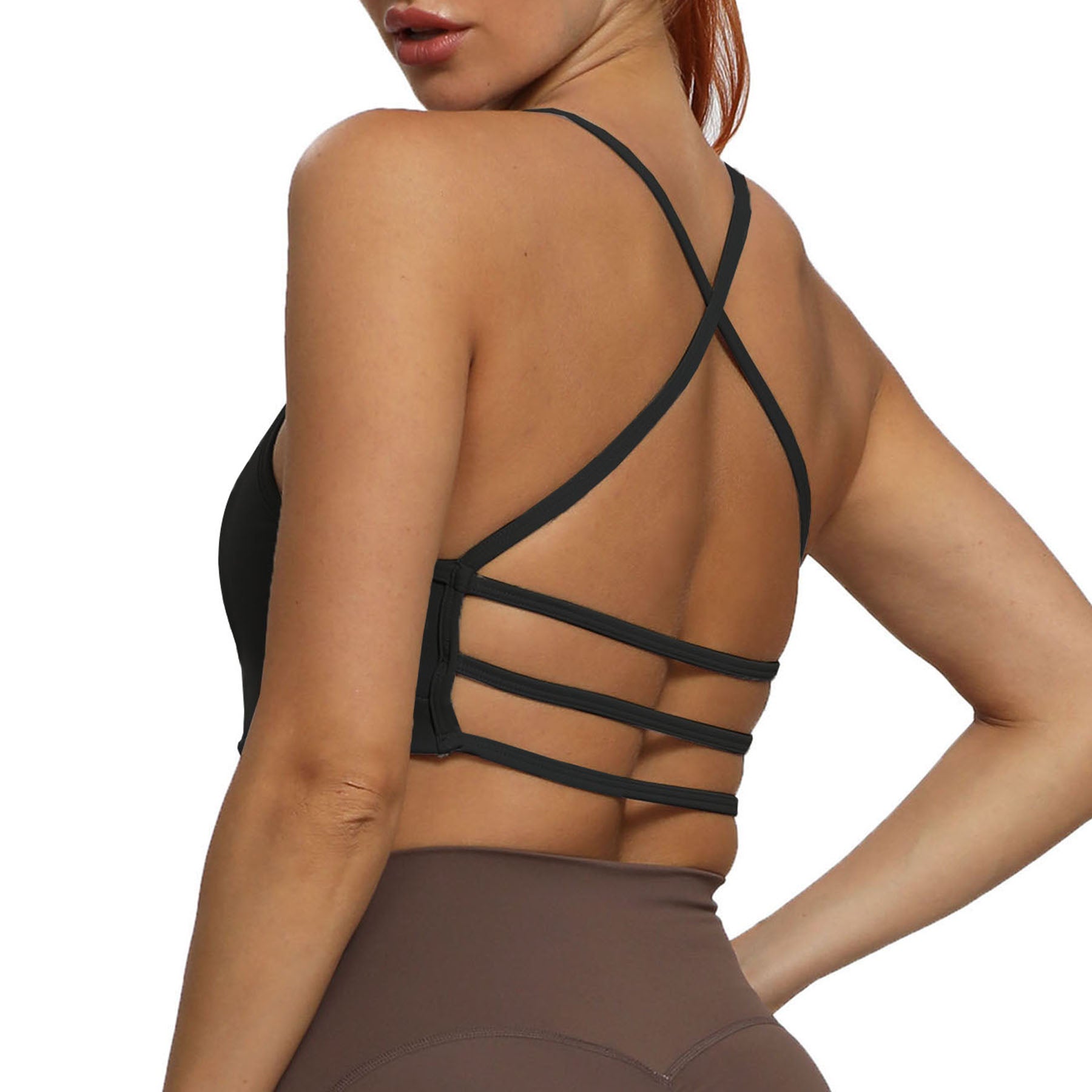 Aoxjox “Amor” 3-Strap Sports Bra