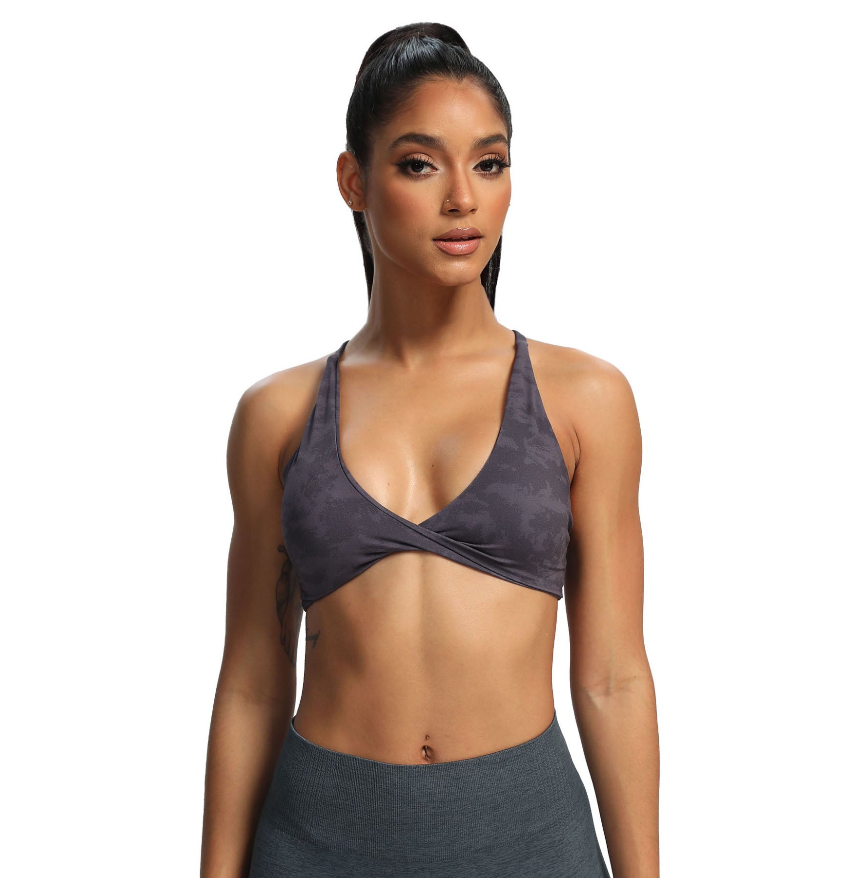 Aoxjox "Sienna"  Sports Bra (DARKS/NEUTRALS)