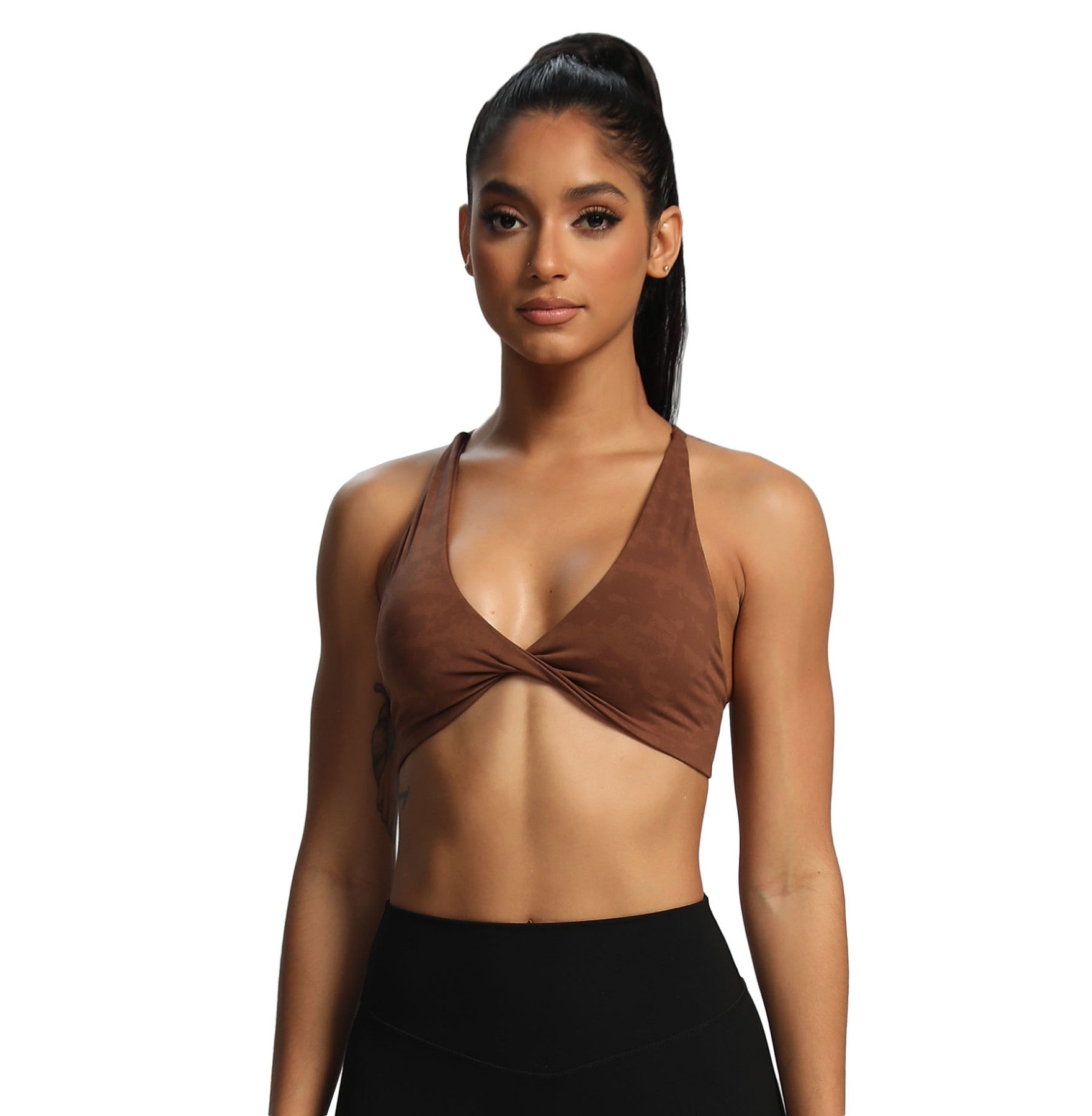 Aoxjox "Sienna"  Sports Bra (DARKS/NEUTRALS)