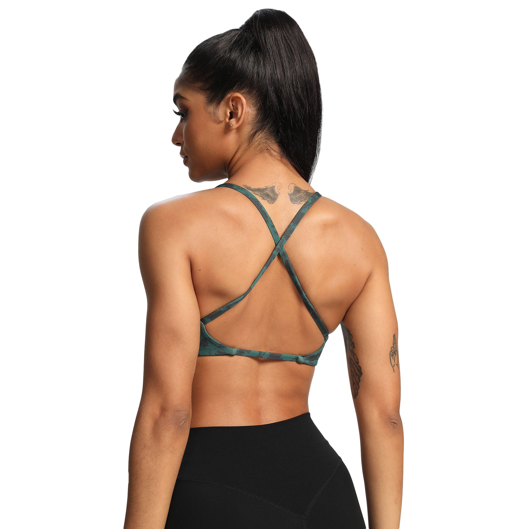 Aoxjox "Sienna"  Sports Bra (DARKS/NEUTRALS)
