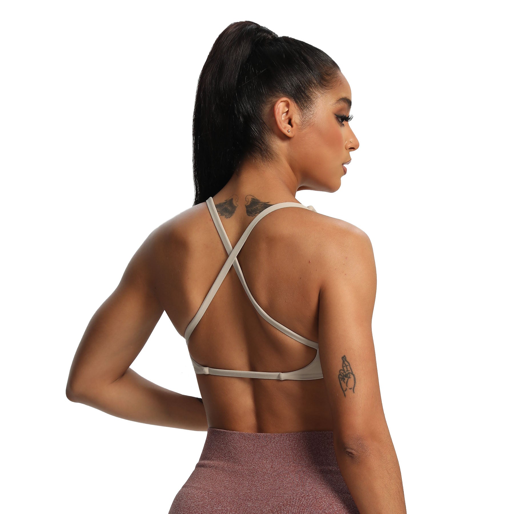 Aoxjox "Sienna"  Sports Bra (DARKS/NEUTRALS)