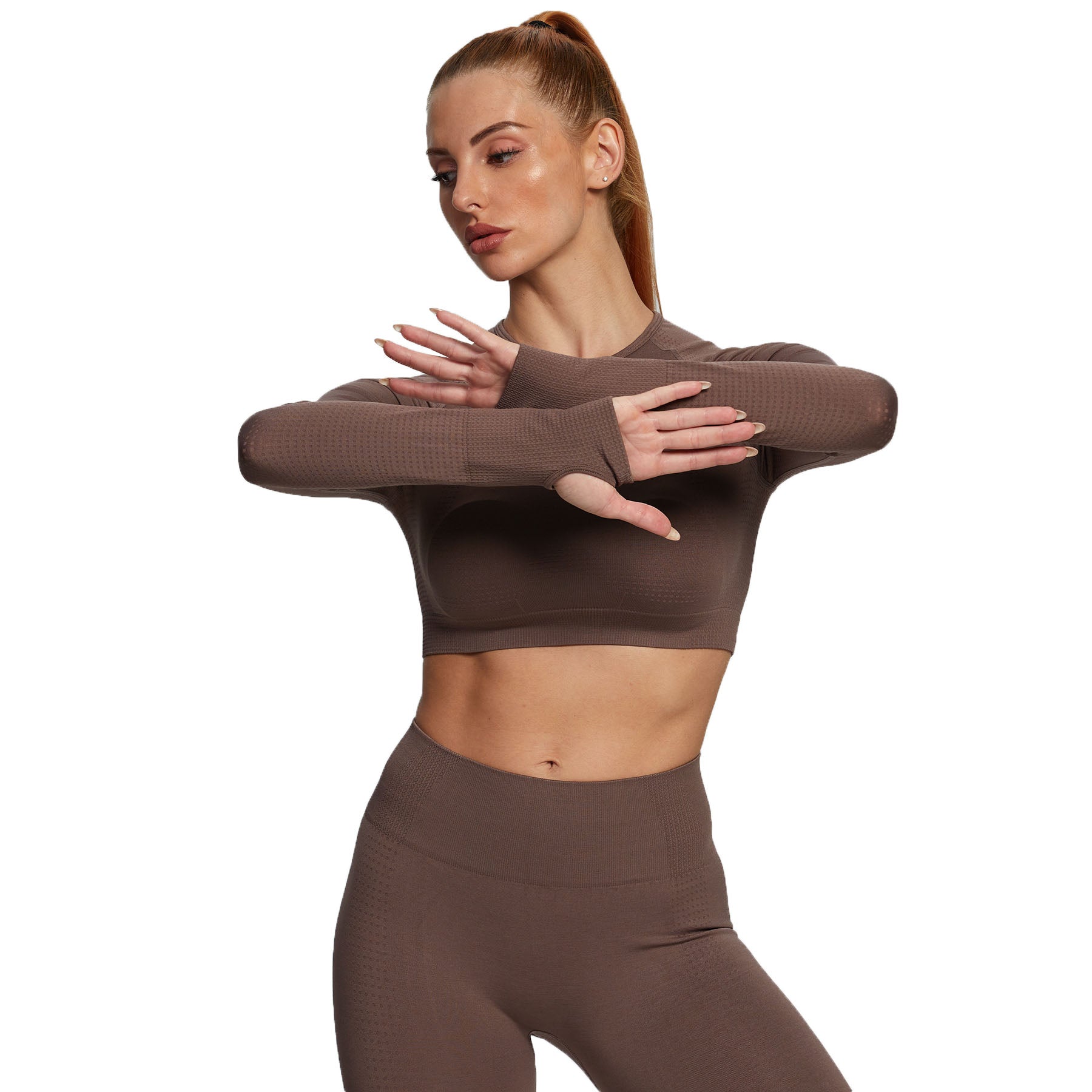Aoxjox "Vital 2.0 / 3.0" long-sleeved Crop Top