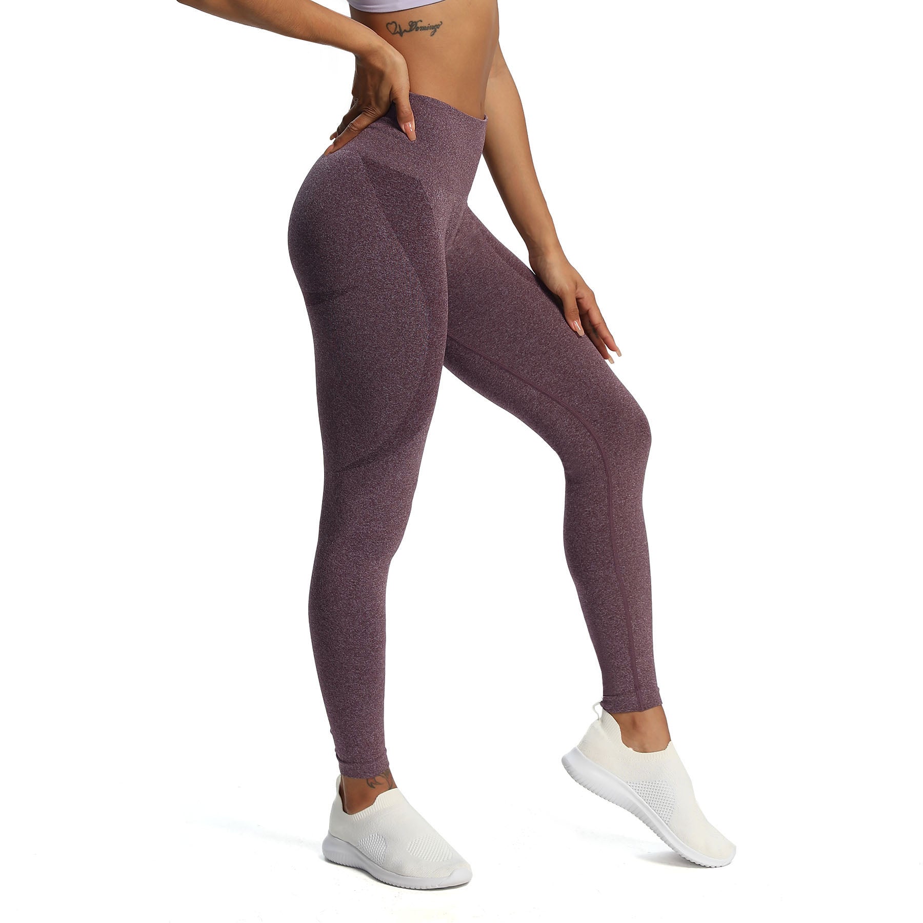 Aoxjox Brights Smile Contour Seamless Leggings