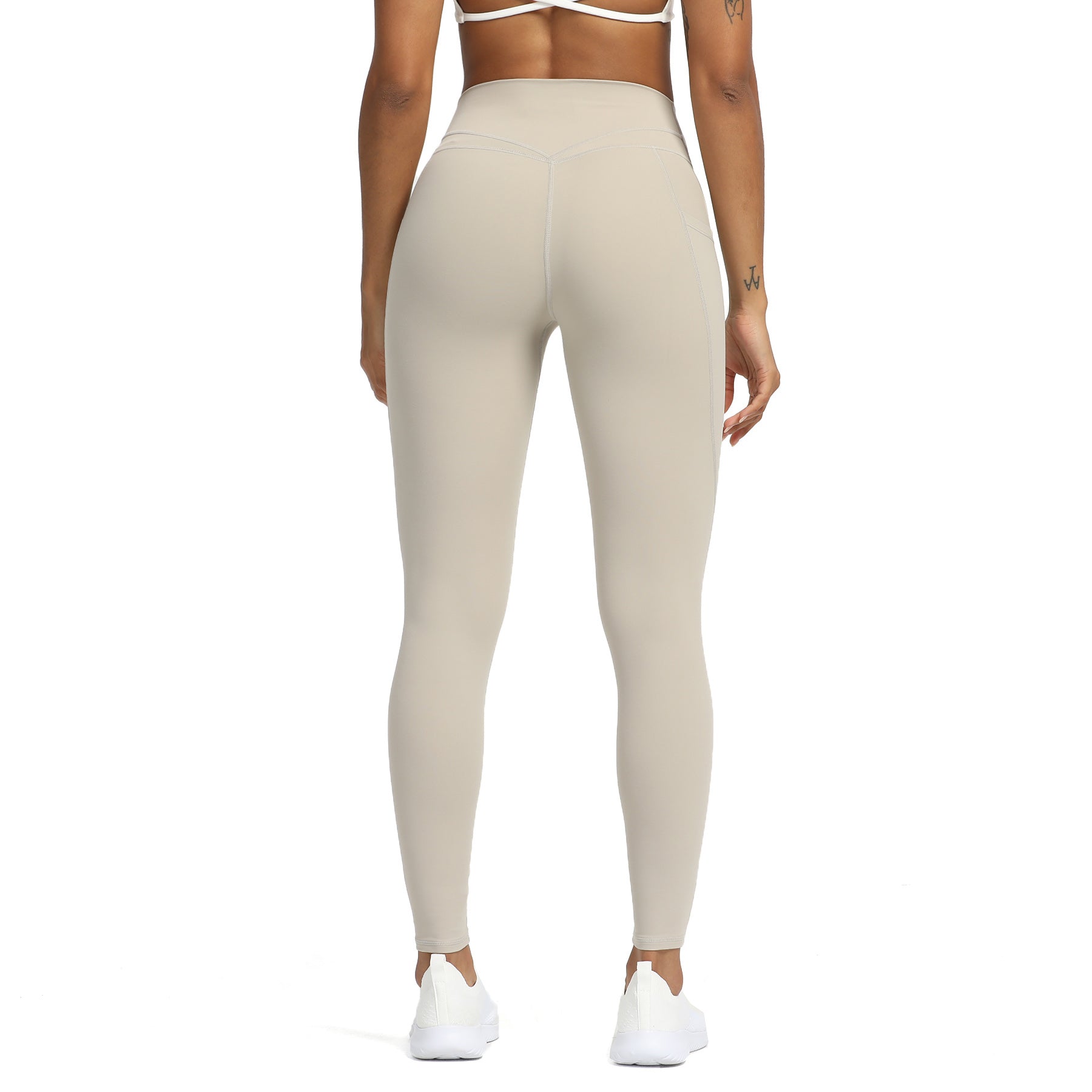 💙🌊🫐 Cross-waist leggings = 🫶🏼 Full fit by @aoxjox Discount