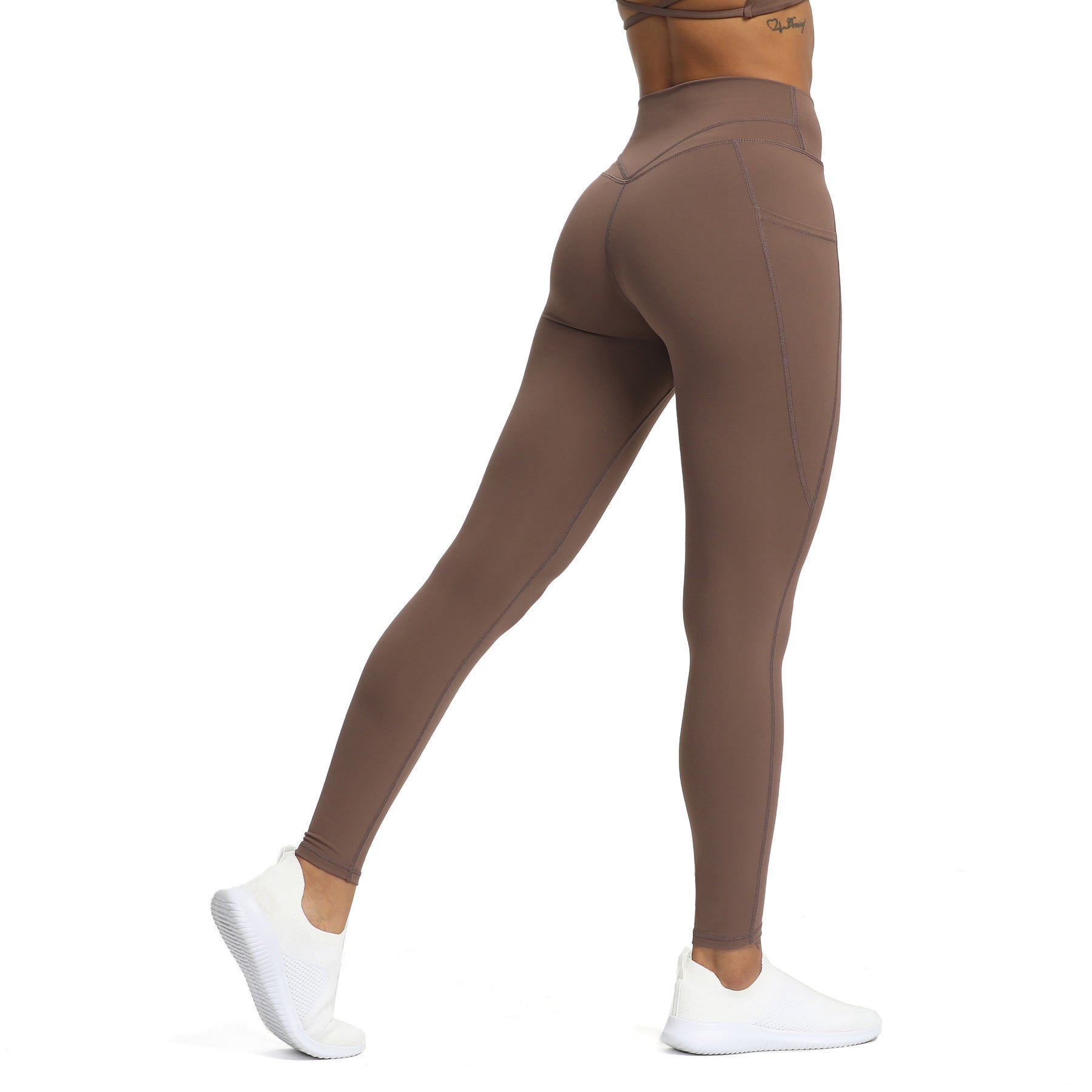 (Violet color Beige-Under S 50kg) High Waist Yoga Pants Invisible Open  Crotch Double Zipper Convenient Pants Women's Light Summer Run Large  Fitness