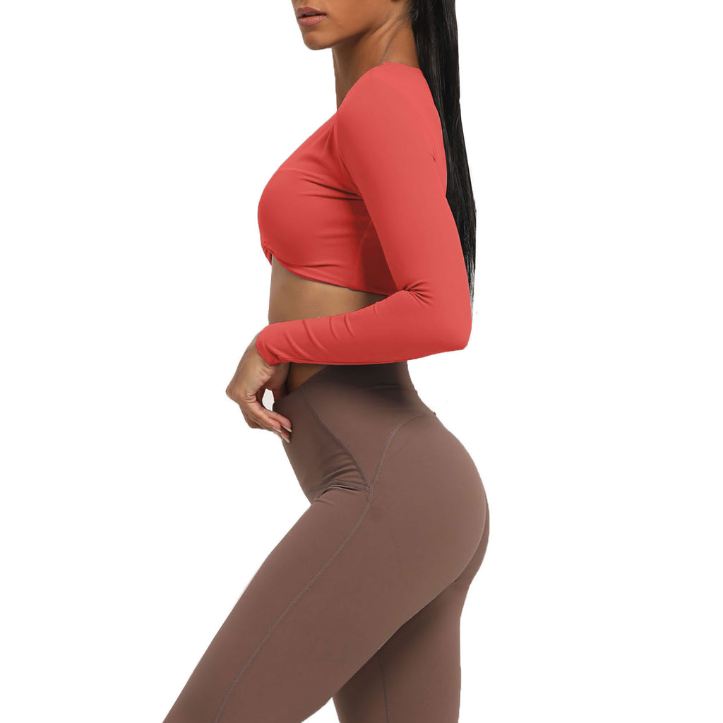 Aoxjox Deep V long-sleeved top