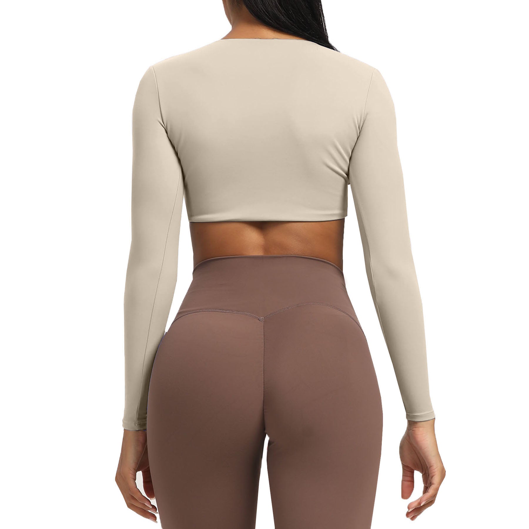 Aoxjox Deep V long-sleeved top