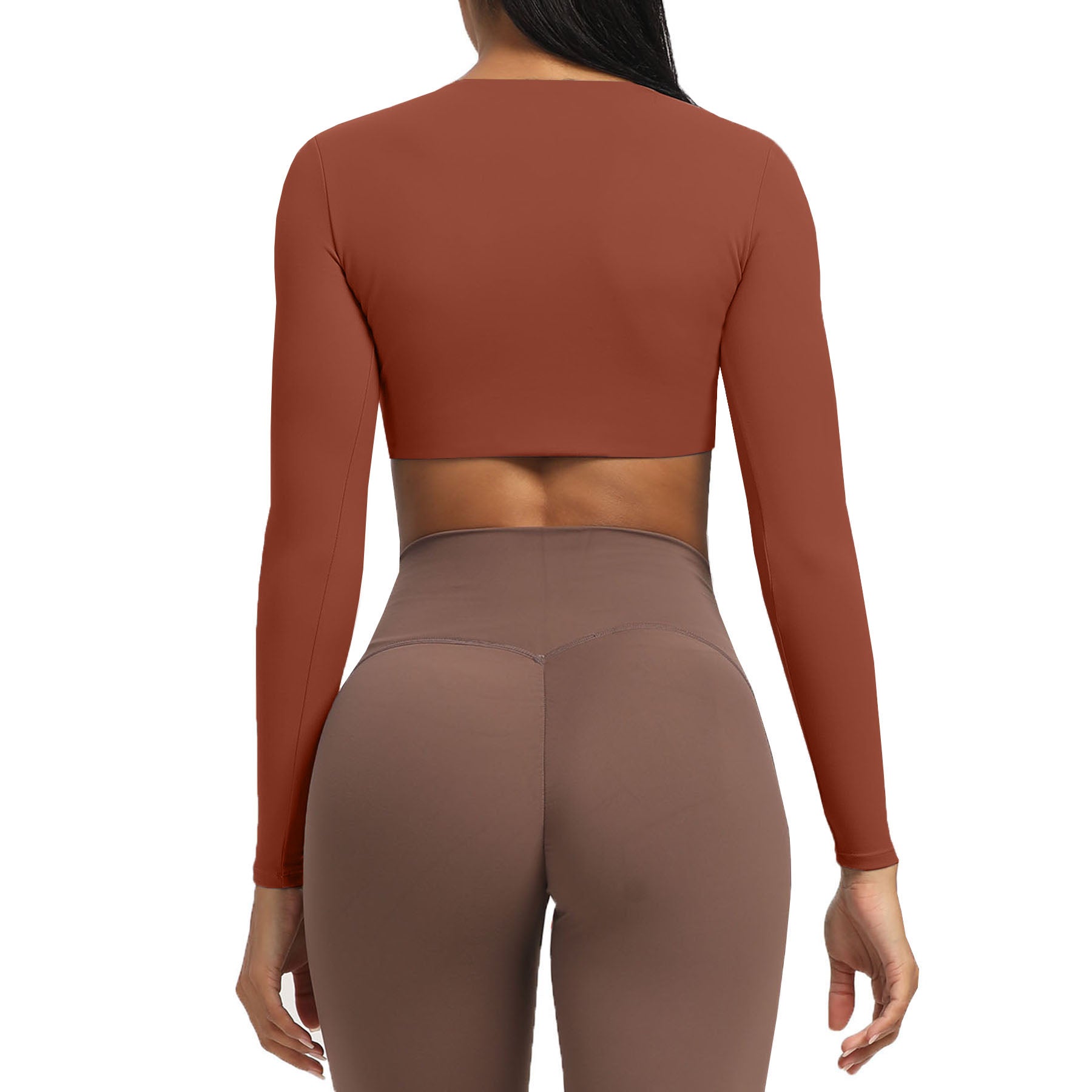 Aoxjox Deep V long-sleeved top