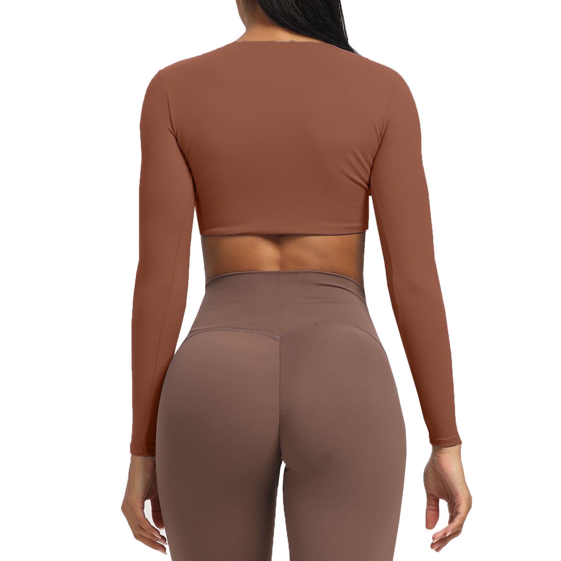 Aoxjox Deep V long-sleeved top
