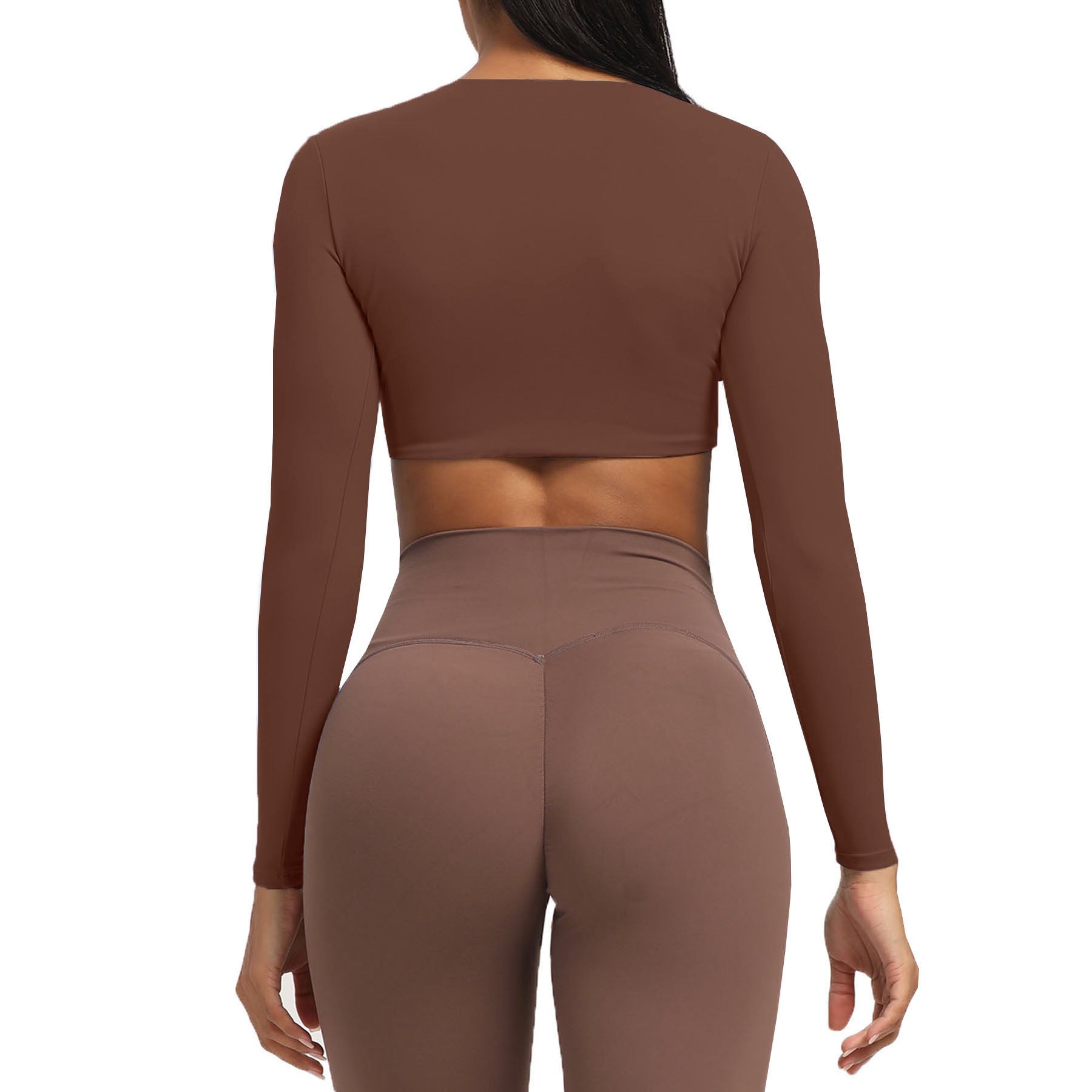 Aoxjox Deep V long-sleeved top