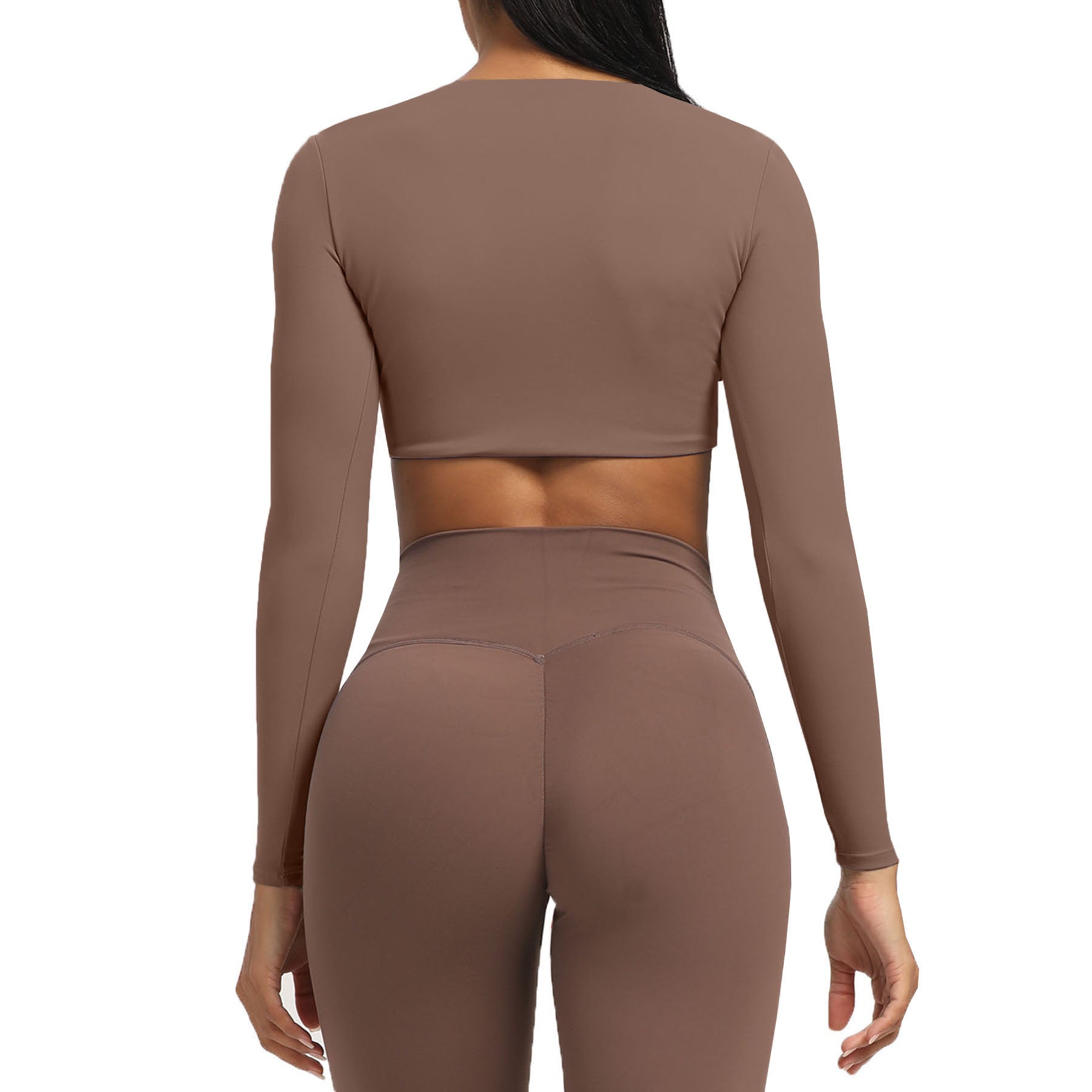 Aoxjox Deep V long-sleeved top