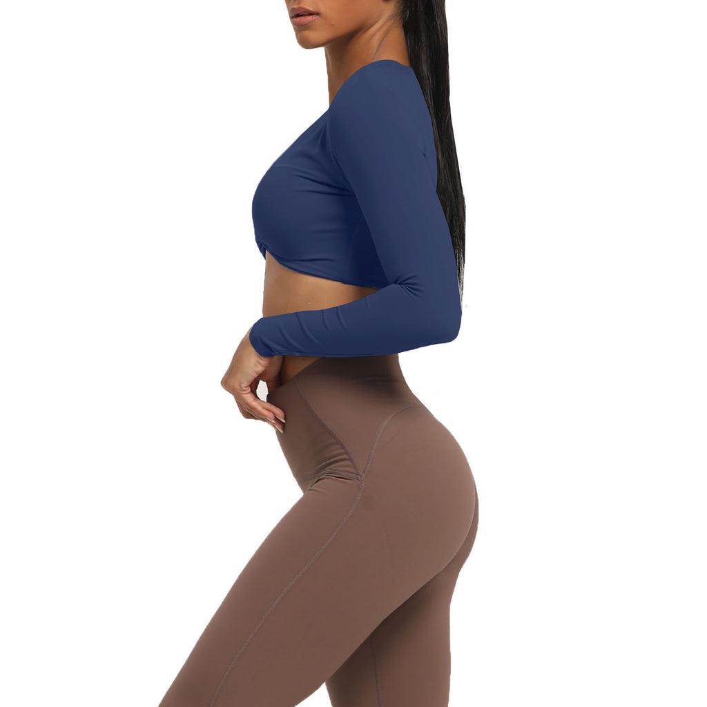 Aoxjox Deep V long-sleeved top