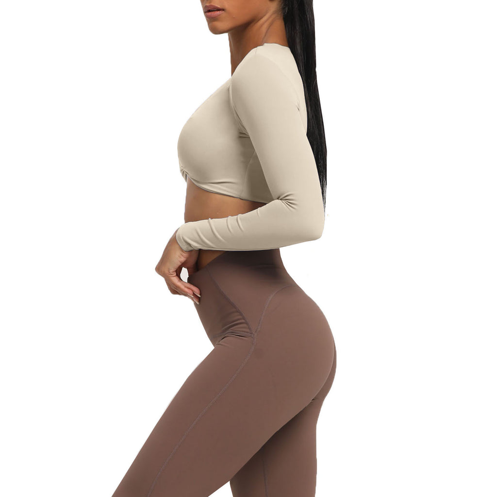 Aoxjox Deep V long-sleeved top