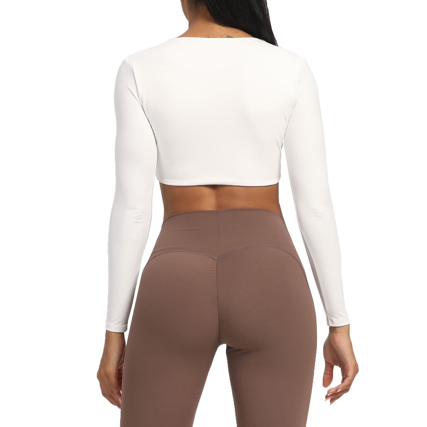 Aoxjox Deep V long-sleeved top