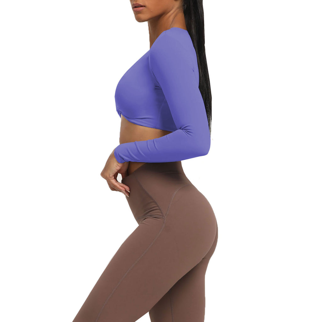 Aoxjox Deep V long-sleeved top