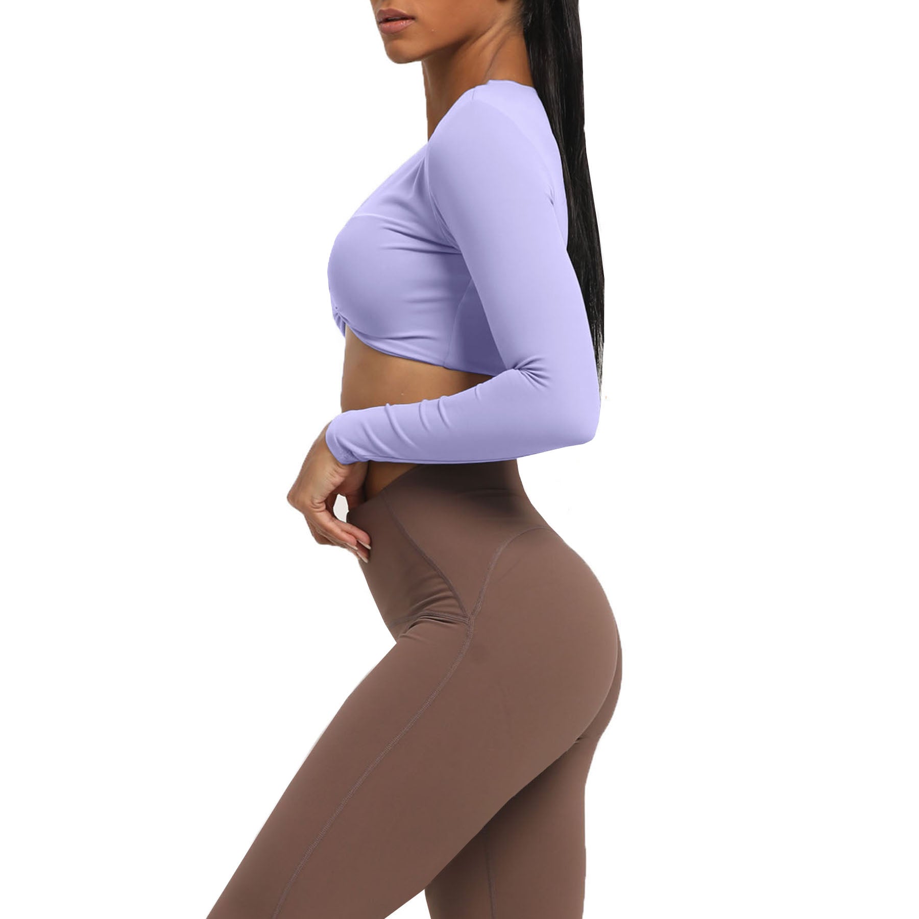 Aoxjox Deep V long-sleeved top