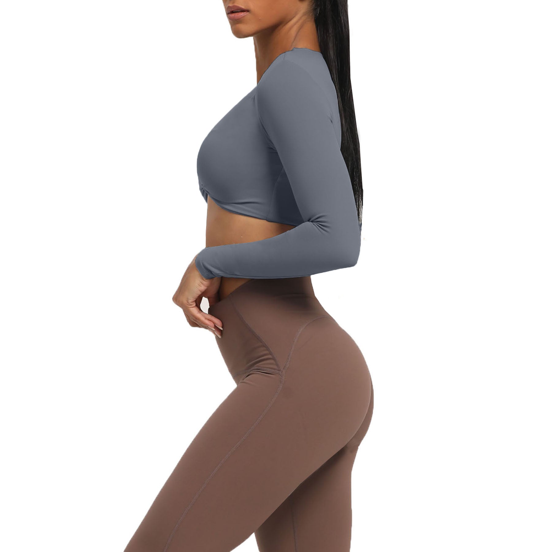 Aoxjox Deep V long-sleeved top