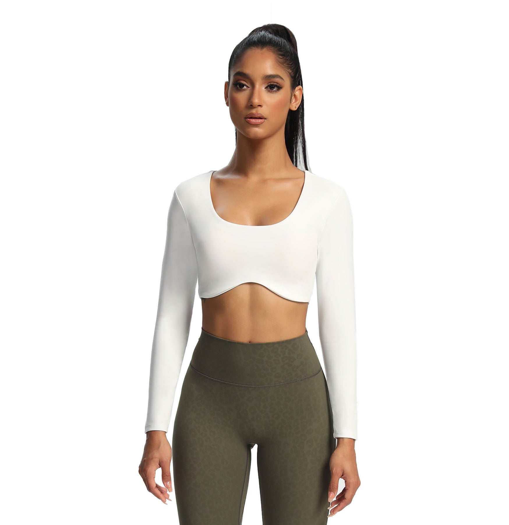 Aoxjox "Define Sculpt" Long Sleeve Crop