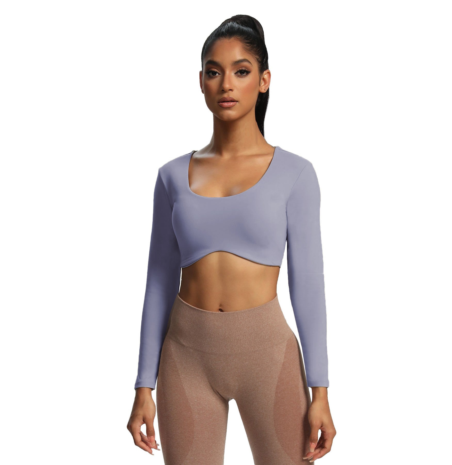 Aoxjox "Define Sculpt" Long Sleeve Crop