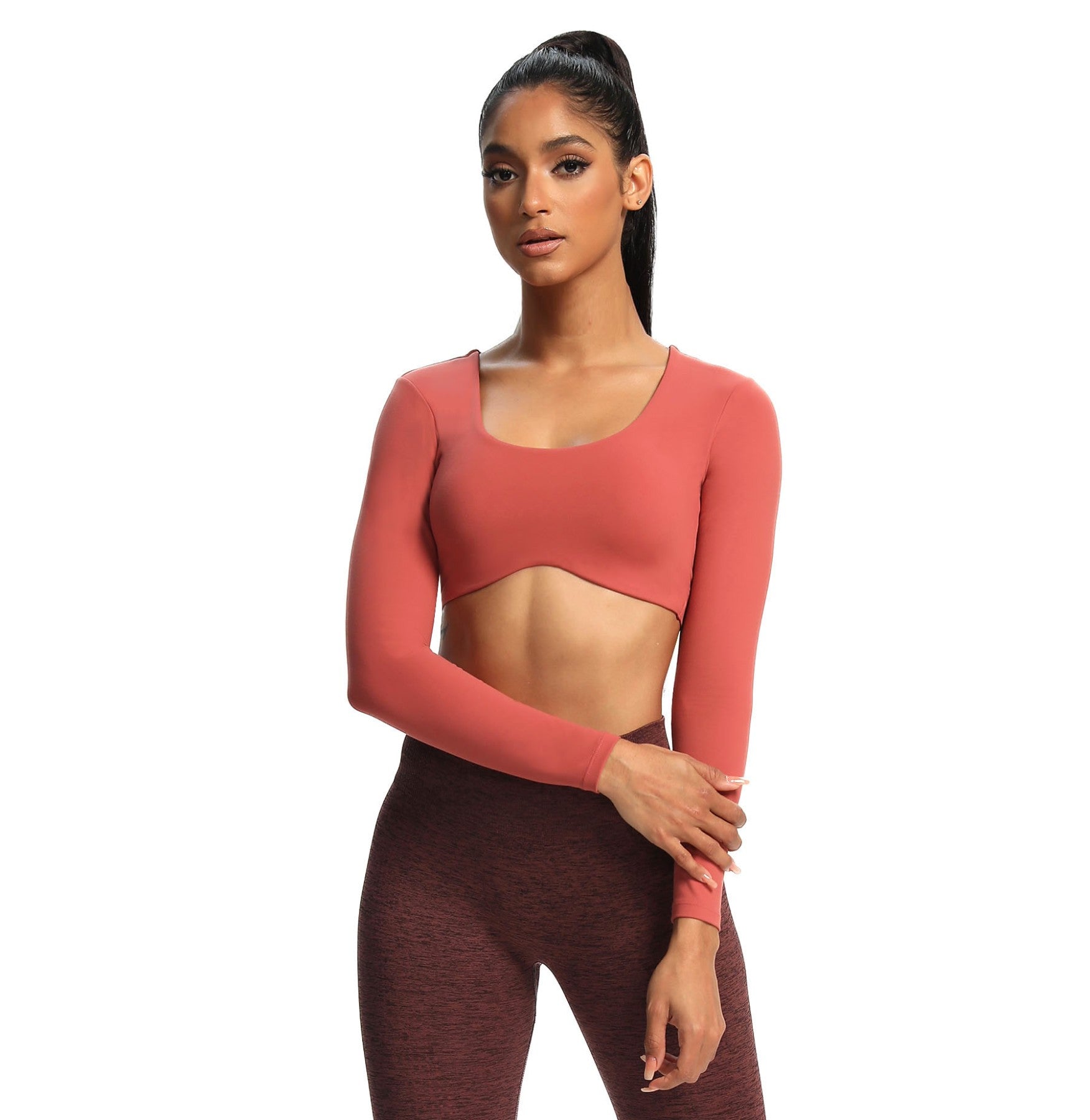 Aoxjox "Define Sculpt" Long Sleeve Crop